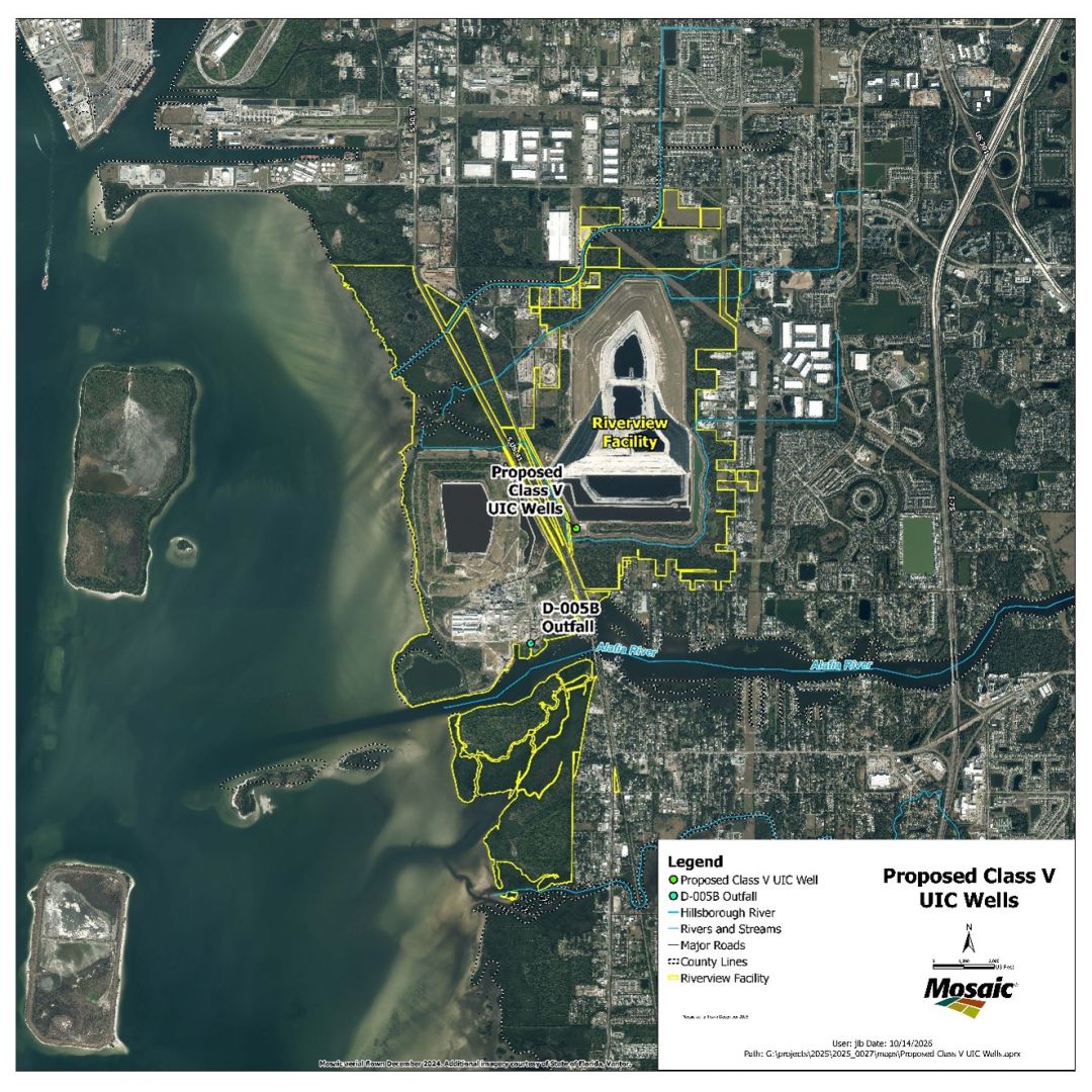 Placeholder for a Riverview site map showing the proposed Class V UIC wells